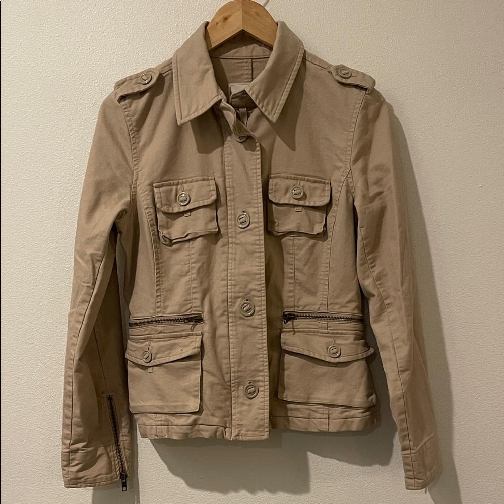 Old Navy Women's Lightweight Khaki Utility field Jacket Size M